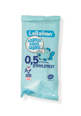 ETHYLOTEST Norme NF 0,5g/l - Le Ballon - Lot de 20 sans Chrome Produit Français - Validité 01/2028 - Norme NF (NFX 20702) 